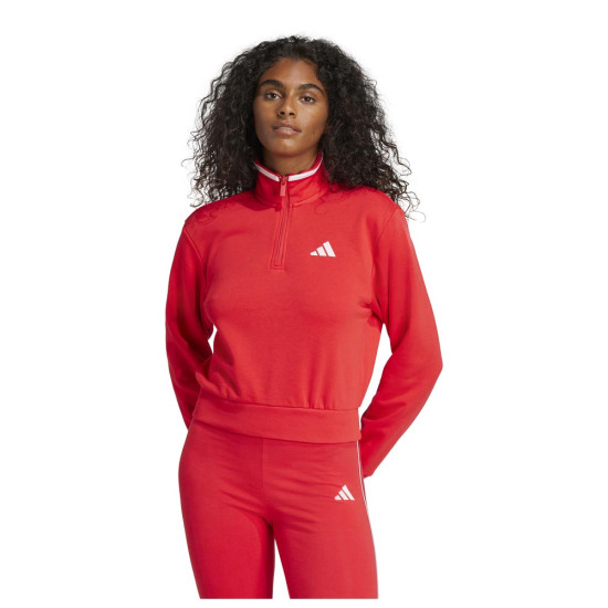Adidas Γυναικεία μακρυμάνικη μπλούζα Essentials Color Pop French Terry Crop Quarter-Zip
